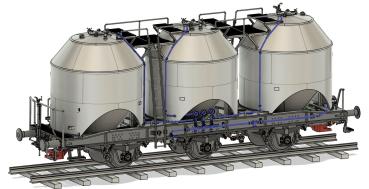 Kohlenstaubwagen Uc-x, geschweißt, DR Ep.IV