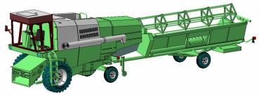 Preview: Mähdrescher E512 mit Kabine für grüne Lackierung