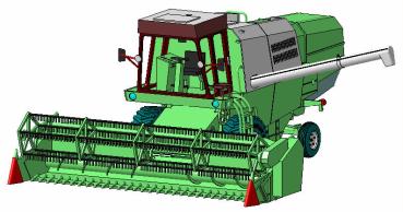 Mähdrescher E512 mit Kabine für grüne Lackierung