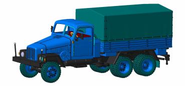 G5 Holzpritsche Plane offen FH Stahl