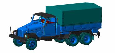 G5 Stahlpritsche Plane offen FH Holzrückwand