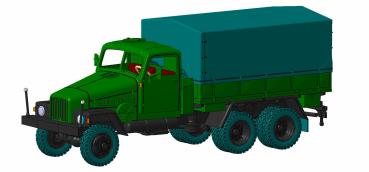 G5 Stahlpritsche Plane geschlossen FH Stahl Militär