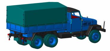 G5 Stahlpritsche Plane geschlossen FH Holzrückwand