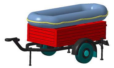 Anhänger MZA mit Schlauchboot