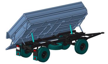 Preview: Anhänger HW80 gekippt