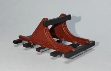 Preview: Prellbock verblecht mit Holzbohle