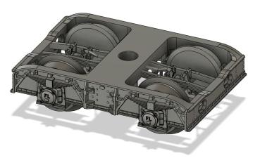 Drehgestelle der Austauschbauart, geschlossen, 2 Stück