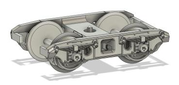 Drehgestelle Bauart Niesky, einseitig offen, 2 Stück
