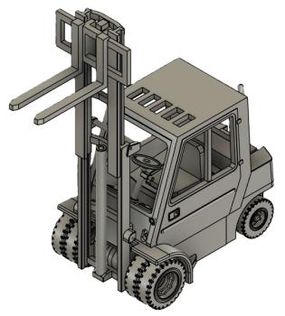 Gabelstapler 3,5t, geschlossen, Doppelräder
