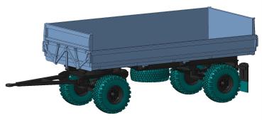 Anhänger HW80 einseitig halboffen