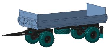Anhänger HW80 beidseitig halboffen