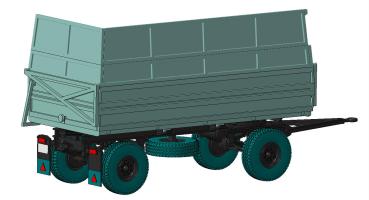 Preview: Anhänger HW80 mit Häckselaufbau