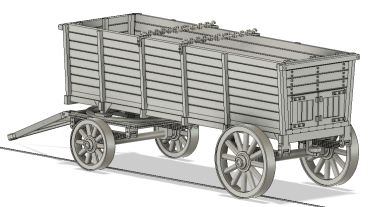 Kohlevorratswagen für Dampfpflugsatz