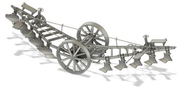 Kipppflug für Dampfpflugsatz