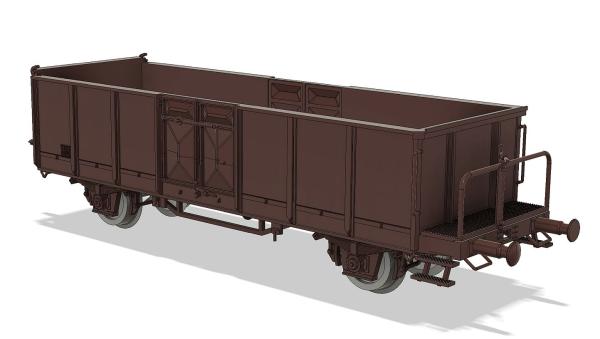 Omm 43, Doppel-T-Profile mit Bremserbühne