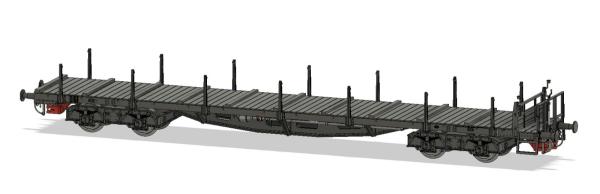 Flachwagen SSl Köln DR Epoche III mit Bremserhaus
