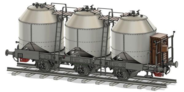 Kohlenstaubwagen 1928, genietet, DRG Ep.II