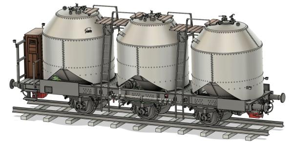 Kohlenstaubwagen 1928, genietet, DRG Ep.II