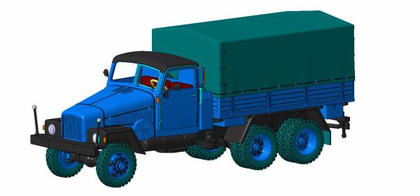 G5 Holzpritsche Plane geschlossen FH Holzrückwand