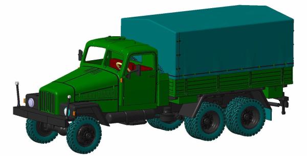 G5 Holzpritsche Plane geschlossen FH Stahl Militär