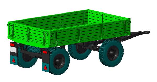 Anhänger Pritsche für S4000, Bausatz