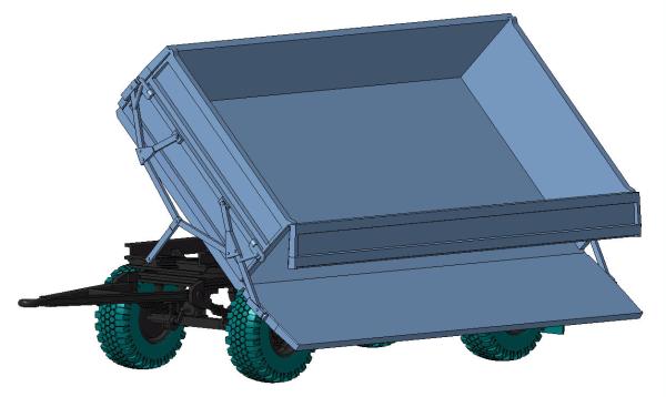 Anhänger HW80 gekippt