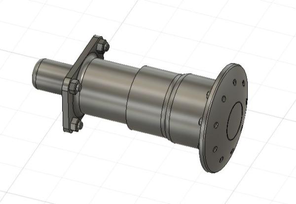 Hochleistungspuffer rund mit Pufferplatte