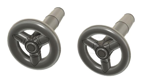 Handräder zwei Größen