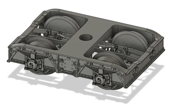 Drehgestelle der Austauschbauart, geschlossen, 2 Stück