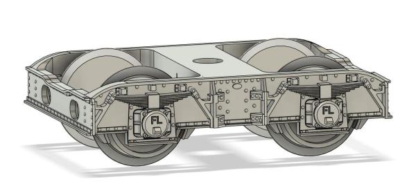 Drehgestelle der Austauschbauart, geschlossen, 2 Stück