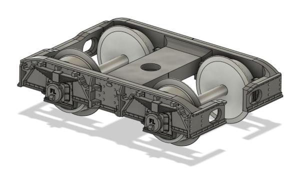 Drehgestelle der Austauschbauart, einseitig offen, 2 Stück