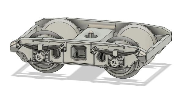 Drehgestelle Bauart Niesky, geschlossen, 2 Stück