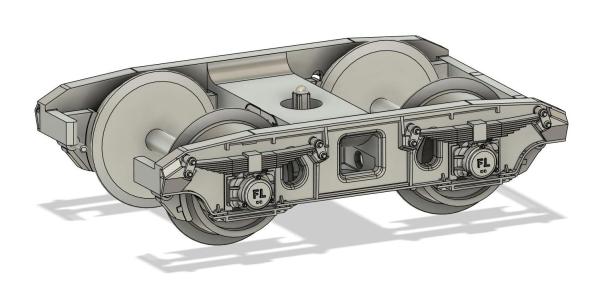 Drehgestelle Bauart Niesky, einseitig offen, 2 Stück