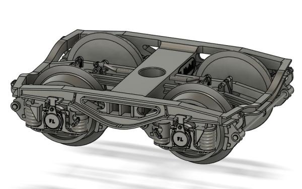 Drehgestelle Bauart Y25, geschlossen, 2 Stück