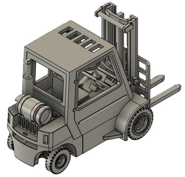 Gabelstapler 3,5t, geschlossen, Doppelräder