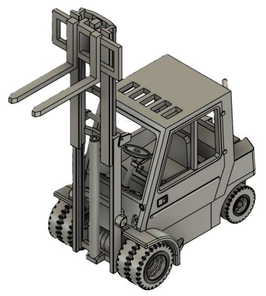 Gabelstapler 3,5t, geschlossen, Doppelräder