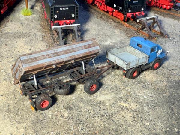 Anhänger HW80 gekippt, Bausatz