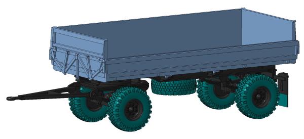 Anhänger HW80 einseitig halboffen