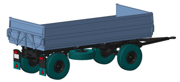 Anhänger HW80 einseitig halboffen