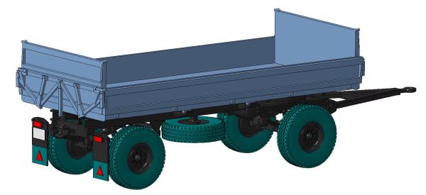 Anhänger HW80 beidseitig halboffen