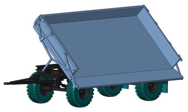 Anhänger HW80 halbhoch gekippt