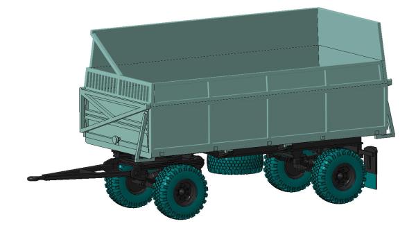 Anhänger HW80 mit Häckselaufbau