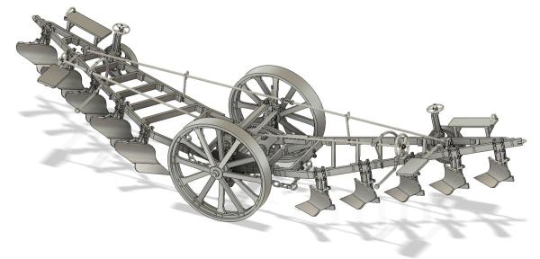 Kipppflug für Dampfpflugsatz